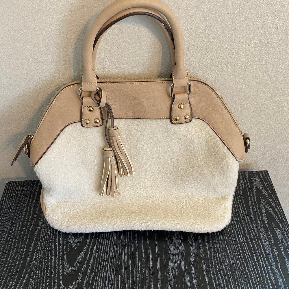 Wool Hobo Medium Sized Bag W/ Tassel